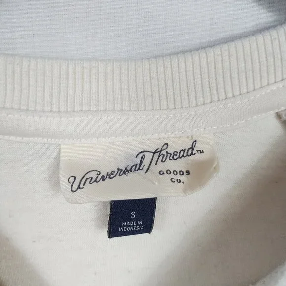 Universal Thread Cozy Cream Sweatshirt Women's Size Small - Picture 3 of 8